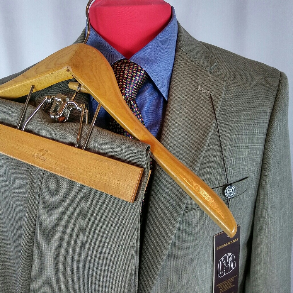 Caravelli5 3 Piece Suit Oxford SBx2 Tan 38S 2btn - Picture 4 of 6